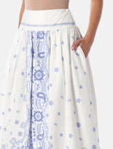 Self-Portrait embroidered midi skirt - | Spazio Pritelli