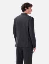 Lardini double-breasted stretch wool blazer - | Spazio Pritelli