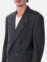 Lardini double-breasted stretch wool blazer - | Spazio Pritelli