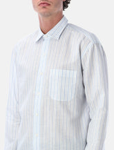 Salvatore Piccolo Alberto cotton-blend stripe shirt - | Spazio Pritelli