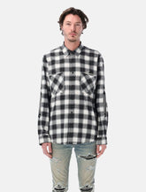 Amiri Bones flannel cotton overshirt - | Spazio Pritelli