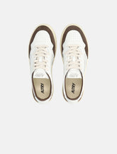 Autry Medalist white and brown sneakers - | Spazio Pritelli