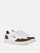 Autry Medalist white and brown sneakers - | Spazio Pritelli