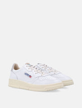 Autry Medalist white ice grey leather sneakers - | Spazio Pritelli