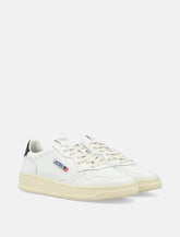 Autry Medalist leather low sneakers - white black - | Spazio Pritelli