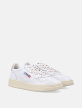 Autry Medalist low leather sneakers in white and feather grey - | Spazio Pritelli