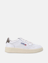 Autry Medalist white and chocolate leather sneakers - | Spazio Pritelli