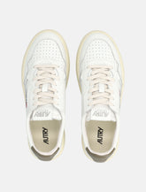 Autry Medalist white and chocolate leather sneakers - | Spazio Pritelli