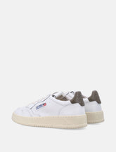 Autry Medalist white and chocolate leather sneakers - | Spazio Pritelli