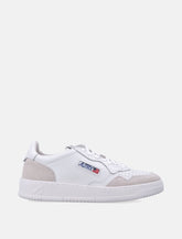 Autry Medalist white beige leather sneakers - | Spazio Pritelli
