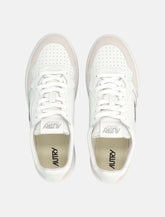 Autry Medalist white beige leather sneakers - | Spazio Pritelli