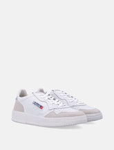 Autry Medalist white beige leather sneakers - | Spazio Pritelli