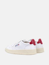 Autry Medalist white and red leather woman's sneakers - | Spazio Pritelli