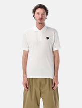 Comme des Garçons Play black heart polo - | Spazio Pritelli