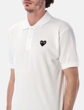 Comme des Garçons Play black heart polo - | Spazio Pritelli