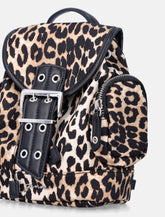 Ganni leopard nano backpack - | Spazio Pritelli