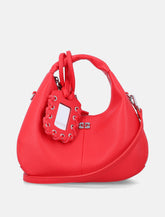 Ganni Mini Hobo grained bag red - | Spazio Pritelli