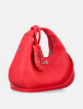 Ganni Mini Hobo grained bag red - | Spazio Pritelli