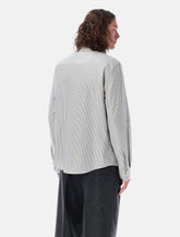 Ami Paris striped Ami De Coeur shirt - | Spazio Pritelli