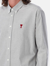 Ami Paris striped Ami De Coeur shirt - | Spazio Pritelli