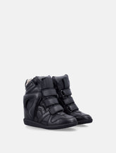 Isabel Marant Bekett Leather Wedge Sneakers - | Spazio Pritelli