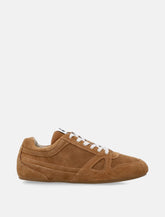 Marant Sennyh cognac suede leather sneakers - | Spazio Pritelli