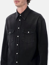 Camicia in denim nero di Givenchy - | Spazio Pritelli