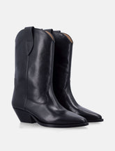 Isabel Marant black Duerto cowboy boots - | Spazio Pritelli