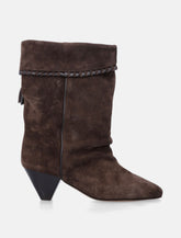 Isabel Marant Dalby draped suede boots - | Spazio Pritelli
