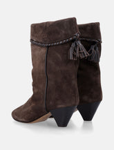 Isabel Marant Dalby draped suede boots - | Spazio Pritelli
