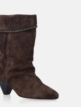 Isabel Marant Dalby draped suede boots - | Spazio Pritelli