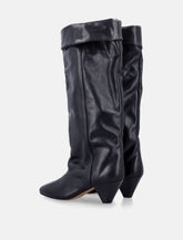 Isabel Marant Elita Black Suede Leather Boots - | Spazio Pritelli