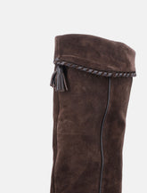 Isabel Marant Elita Brown Suede Leather Boots - | Spazio Pritelli