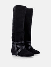 Isabel Marant Silmon black suede boots - | Spazio Pritelli