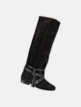 Isabel Marant Silmon black suede boots - | Spazio Pritelli