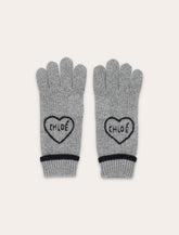Chloé Encoeur girls' knitted gloves - | Spazio Pritelli