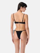 Reina Olga Carioca lurex adjustable bikini bottom - | Spazio Pritelli