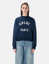Chloé Varsity logo cotton sweatshirt - | Spazio Pritelli