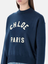 Chloé Varsity logo cotton sweatshirt - | Spazio Pritelli