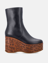 Chloé Maxime leather wedge ankle boots - | Spazio Pritelli
