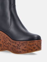 Chloé Maxime leather wedge ankle boots - | Spazio Pritelli