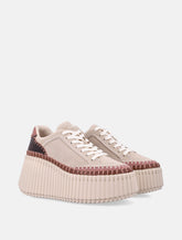 Chloé Nama suede wedge woman's sneakers - | Spazio Pritelli