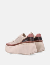Chloé Nama suede wedge woman's sneakers - | Spazio Pritelli
