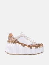 Chloé Nama wedge leather woman's sneakers - | Spazio Pritelli