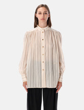 Chloé striped cotton and silk blouse - | Spazio Pritelli