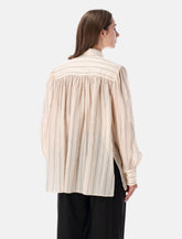 Chloé striped cotton and silk blouse - | Spazio Pritelli