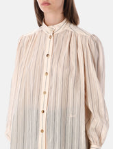 Chloé striped cotton and silk blouse - | Spazio Pritelli