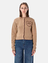 Chloé wool and cashmere logo cardigan - | Spazio Pritelli
