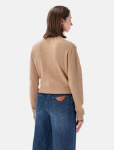 Chloé wool and cashmere logo cardigan - | Spazio Pritelli