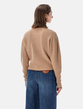 Maglia cropped Chloé in lana e cashmere - | Spazio Pritelli